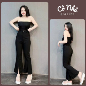 Quần ống loe, lưng cao